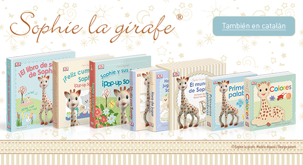 SOPHIE la jirafa y sus nuevos libros para bebés.  Durante la hora de  lectura, el alma del lector está sometida a la voluntad del escritor